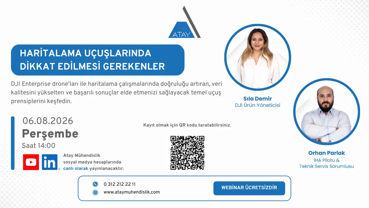 Haritalama Uçuşlarında Dikkat Edilmesi Gerekenler webinarı