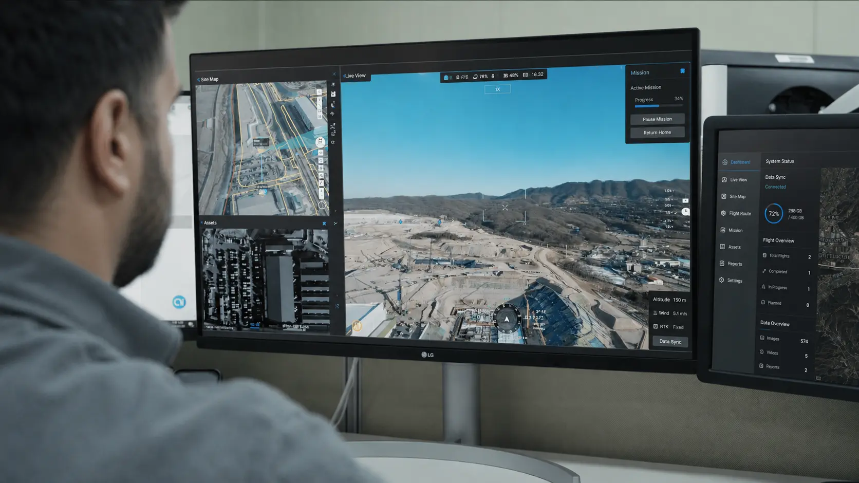 DJI Dock 3 uzaktan operasyon ve GES saha izleme ekranı